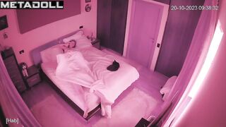 Naked British blonde mature wife is fucked on the floor recording