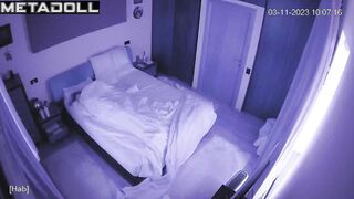 My real neighbours having sex wildly in their bed spy cam record