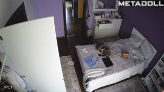 Slut Belgian brunette MILF forces her husband to fuck hidden cam
