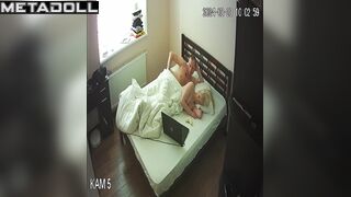 Slut German blonde student girl gets fucked on the floor hidden IP camera