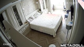 Russian married couple fucks in their bed