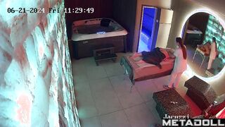 Mature woman receives a massage from a young girl