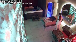 Mature woman receives a massage from a young girl