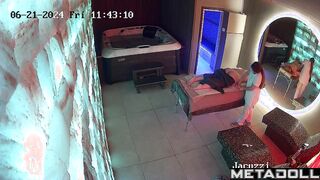 Mature woman receives a massage from a young girl