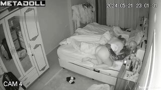 Mature tattooed couple fucks in their bed