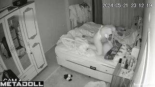 Mature tattooed couple fucks in their bed