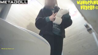 Wandering Voyeur - Mall Toilet-457