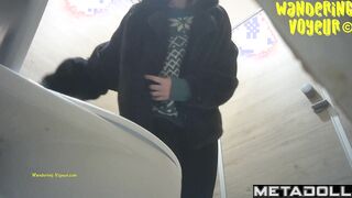 Wandering Voyeur - Mall Toilet-457