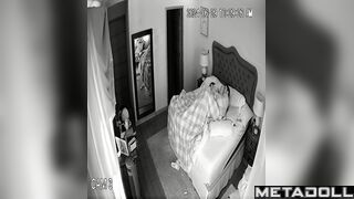 Mom and Dad having sex brutally in their bed voyeur cam