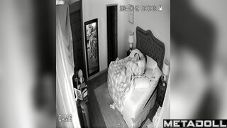 Mom and Dad having sex brutally in their bed voyeur cam