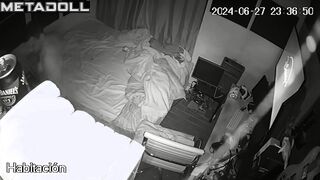 New couple having sex before going to sleep voyeur cam