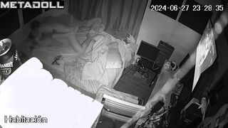 New couple having sex before going to sleep voyeur cam