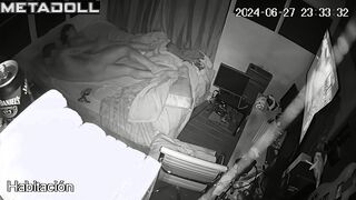 New couple having sex before going to sleep voyeur cam