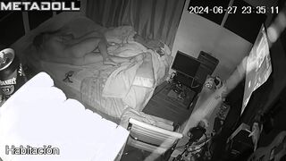 New couple having sex before going to sleep voyeur cam