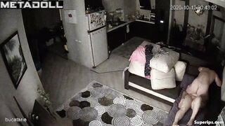 Russian mom fucks with her husband on the couch