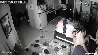 Russian mom fucks with her husband on the couch