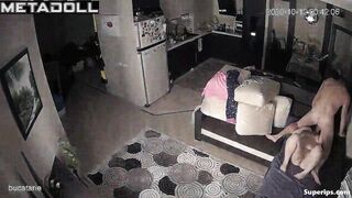 Russian mom fucks with her husband on the couch