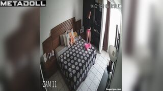 Cute busty girl takes sexy pictures