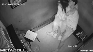 Asian teenage couple masturbate in karaoke
