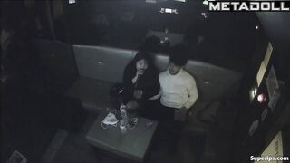 Korean teenage couple has sex in a karaoke room