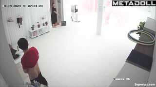 Naughty Asian teachers fuck in the gym
