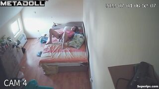 Naughty German girl masturbates while waking up