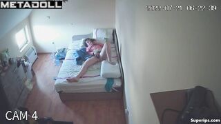 German girl masturbates watching porn