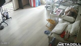 Married Turkish couple fucks on the couch