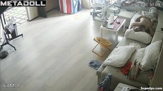 Married Turkish couple fucks on the couch