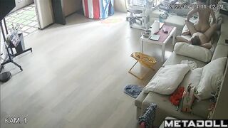 Married Turkish couple fucks on the couch