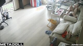 Married Turkish couple fucks on the couch