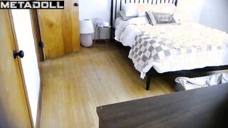 Skinny British girl masturbates watching porn