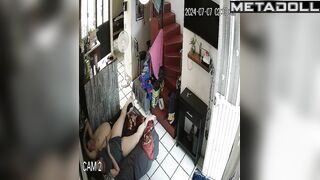 Real married couple having sex on their bed hard hidden camera