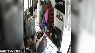 Real married couple having sex on their bed hard hidden camera