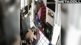 Real married couple having sex on their bed hard hidden camera