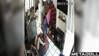 Real married couple having sex on their bed hard hidden camera