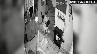 Chunky Russian brunette wife fucks a stranger voyeur cam