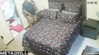 Blonde woman sucks her husband’s nipples