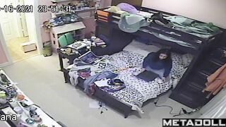Cute Canadian girl masturbates watching porn