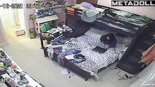 Cute Canadian girl masturbates watching porn