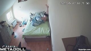 German girl masturbates from boredom