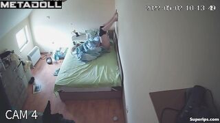 German girl masturbates from boredom