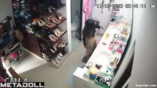 Mature mom gets dressed with her daughter