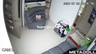 Hot Latina girl naked in her room