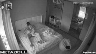 Petite Ukrainian wife rides her husband