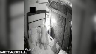 Naughty Canadian brunette mom fucks her husband in her daughter’s room real spy cam
