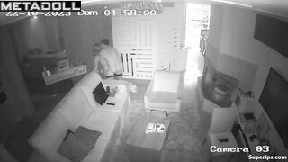 European married couple fucks on their couch