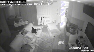 European married couple fucks on their couch