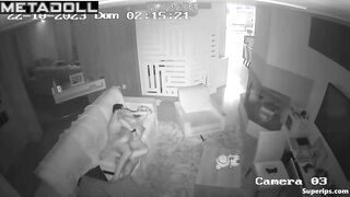 European married couple fucks on their couch