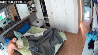 Brunette Milf gets fucked hard on her bed
